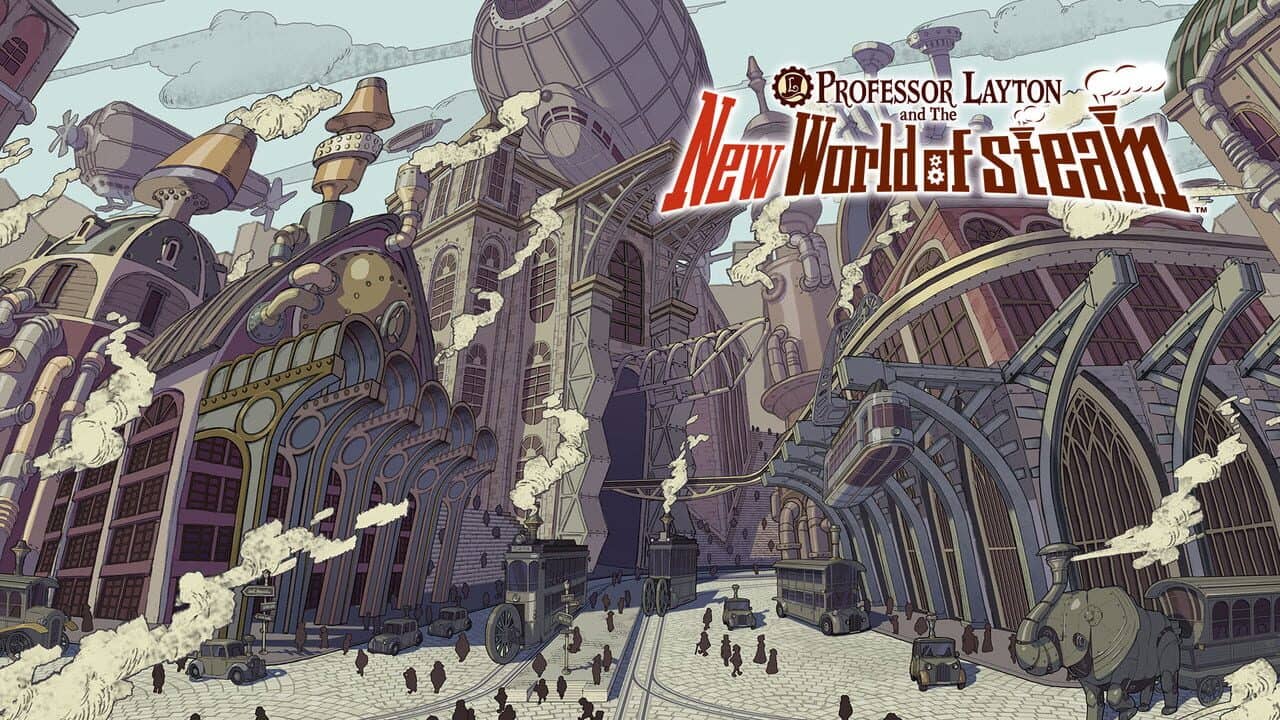 Professor Layton and the New World of Steam key art