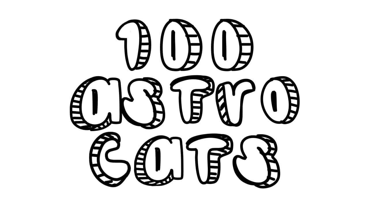 100 Astro Cats key art