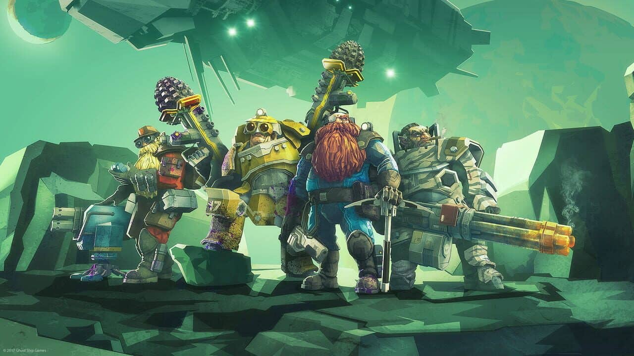 Deep Rock Galactic key art