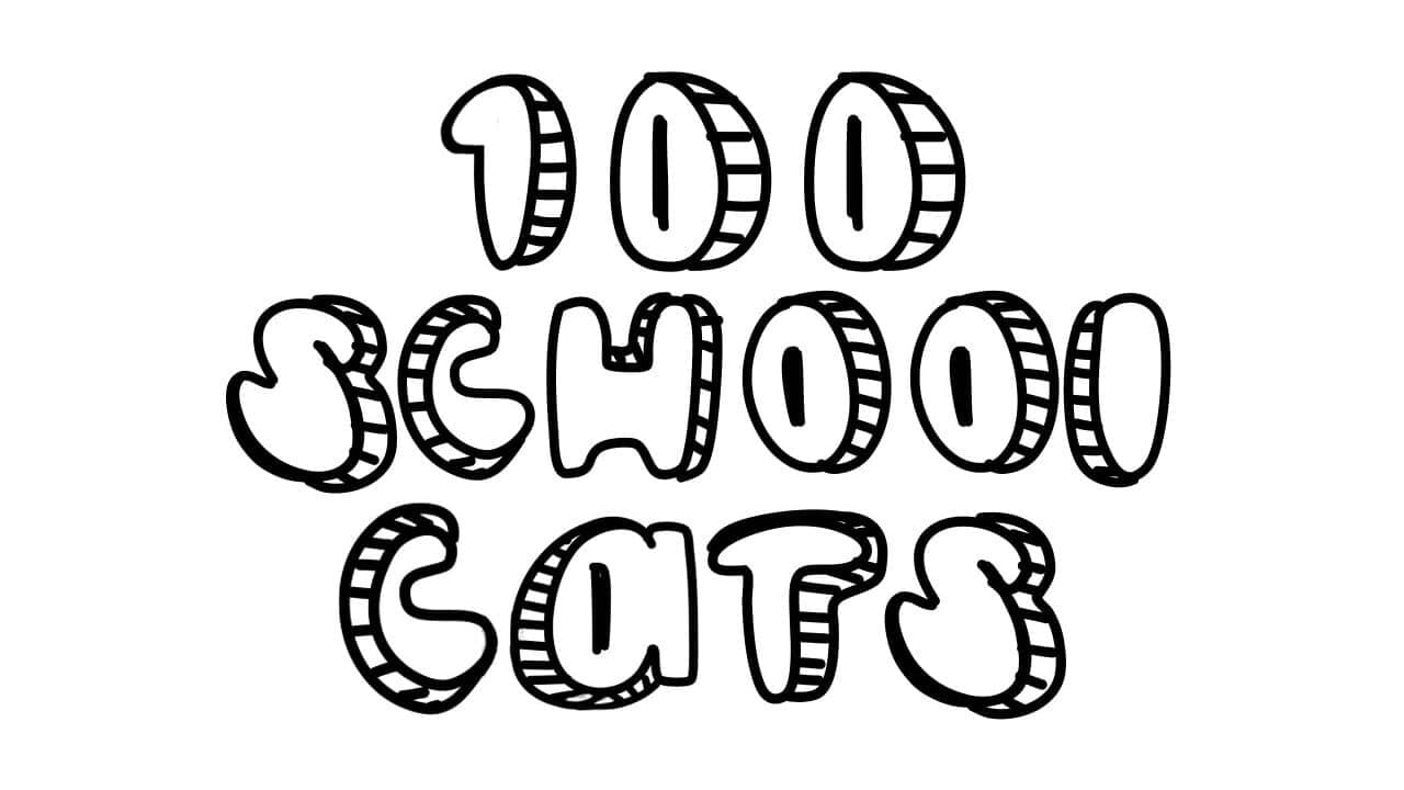 100 School Cats key art