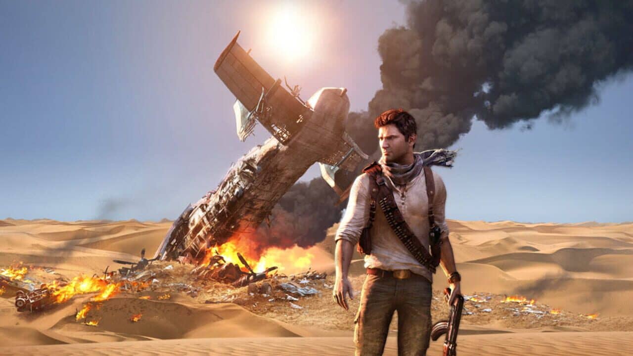 Uncharted 3: Drake's Deception key art