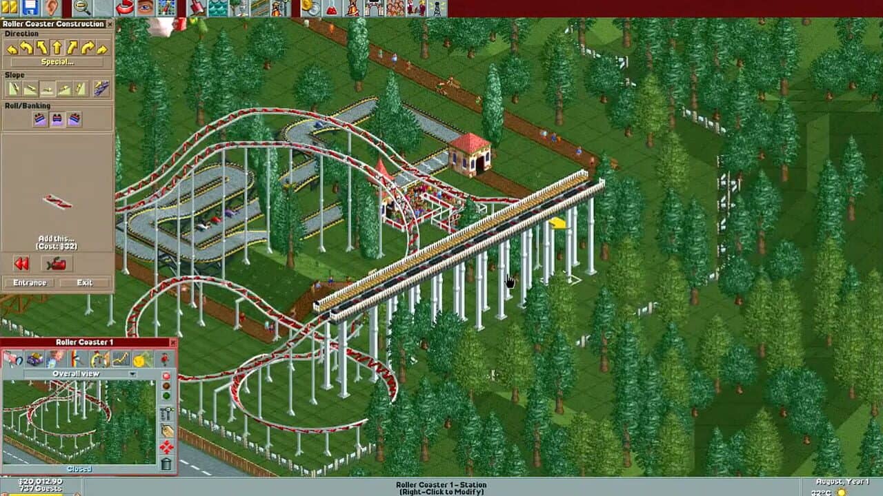 RollerCoaster Tycoon key art