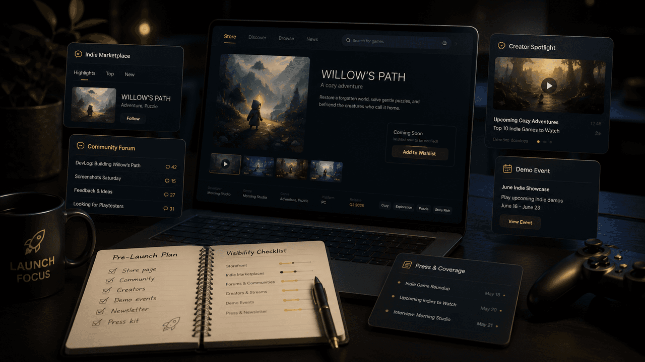 Best Places to List Your Indie Game Before Launch