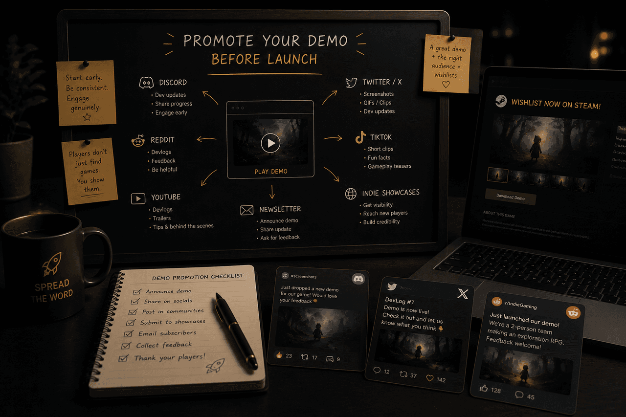 How to Promote Your Game Demo Before Launch