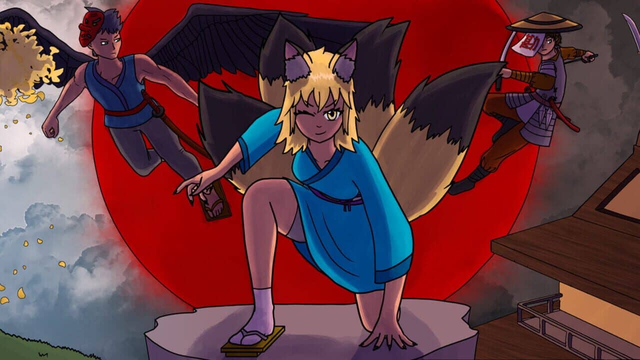 Mizuki and the Crimson Moon key art