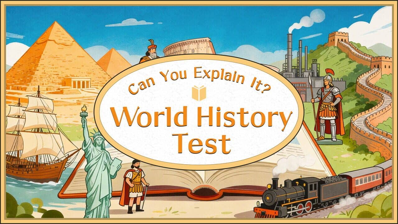 Can You Explain It? World History Test key art